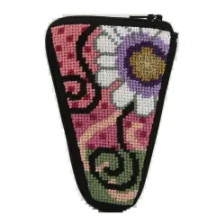 Scissor Case - Daisy Swirl - Needlepoint Kit Multicolor