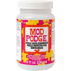 Plaid Mod Podge Puzzle Saver-8oz