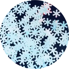 Polyester Glitter - Snowflakes Glitter Shapes by Glitter Heart Co.&trade;
