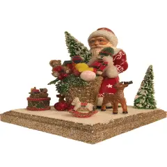 Santa Red Beaded Edge Each