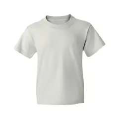 JERZEES&reg; Dri Power Youth 50/50 Poly Cotton Crewneck Short Sleeve T-Shirt White