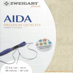Precut Zweigart Rustico-Aida 14 count Wheat
