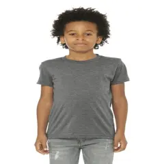 BELLA CANVAS&reg; Youth Triblend Crew Neck Short Sleeve Tee - 3413Y Grey triblend
