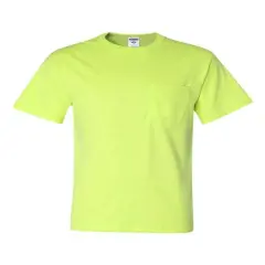JERZEES&reg; Dri Power Pocket T-Shirt Safety green