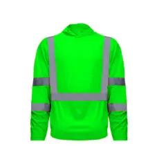 RADYAN&reg; Reflective Safety Hoodie for Men with Pockets and Hood Green