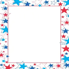 Great Papers! Red, White and Blue Stars Patriotic Stationery Letterhead, Invitations and Announcements, Printer Friendly, 8.5"x11", 80 Pack