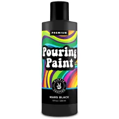 Black or White Pouring Paint Acrylic Pouring for Pour Art and Flow Painting 8oz 236 ml Bottle Mars Black or Titanium White