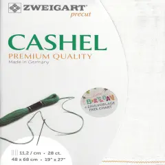 Precut Zweigart Cashel 28 count Antique White
