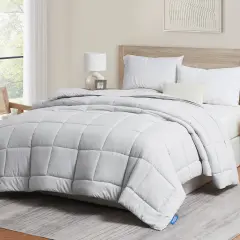 Nestl Down Alternative Comforter Light Grey