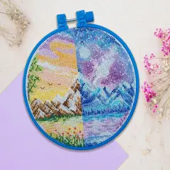 Cross stitch kit Noon and midnight