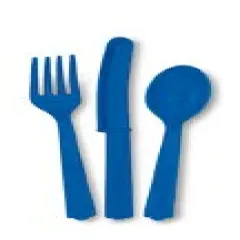 Royal Blue Assorted Cutlery
