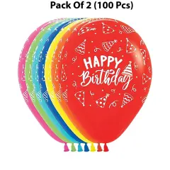 Assorted Birthday Hat Balloons - 11 inches | Celebration with top-notch party hats | RAHEEV&reg;