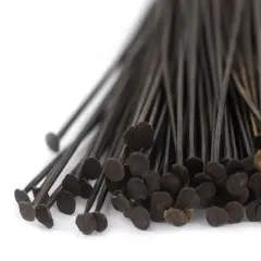 TheBeadChest Antiqued Brass 21 Gauge 1.5 Inch Head Pins (Approx 100 pieces)
