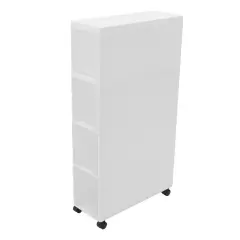 Mobile Storage Organizer Rolling Shelf 4 Drawer Storage Cart w/Wheels Plastic