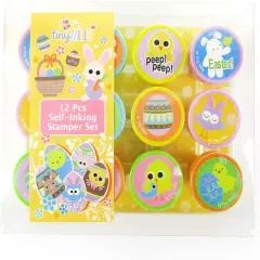 TINYMILLS 12 Pcs Easter Stamp Kit Easter Baset Stuffer