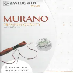 Precut Zweigart Murano Splash 32 count Pink Splash