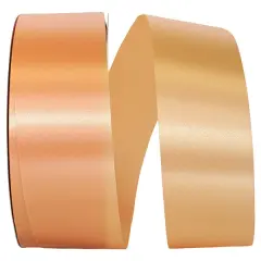 Florist Ribbons --- 1 ⅞ inch x 100 yards --- Satin / Acetate Supreme Cooler Ribbon -- Peach Color