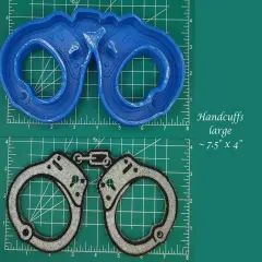 Handcuffs Silicone Freshie Mold - large
