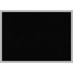 Hera Chrome Framed Corkboard, Black Cork