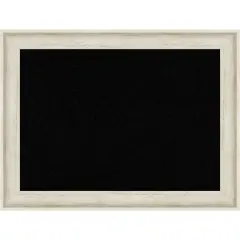 Regal Birch Cream Framed Corkboard, Black Cork