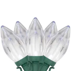 Northlight LED C9 Christmas Lights - Pure White - 16' Green Wire - 25ct Clear