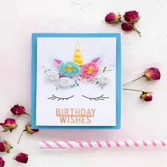 Postcard cross-stitch kit - Believe in miracles!