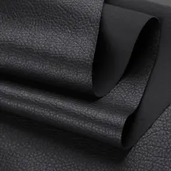 Vinyl Fabric Faux Leather Boat Auto Upholstery 54" By the Yard Black