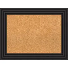 Colonial Black Framed Corkboard, Natural Cork