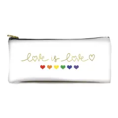 Love is Love Rainbow Hearts Pencil Pouch