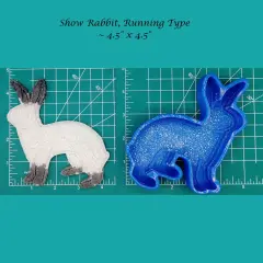 Show Rabbit - Running Type - Silicone freshie mold