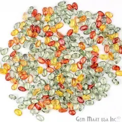 Multi Sapphire Gemstone, 100% Natural Faceted Loose Gems, September Birthstone, 5x3mm, 5 Carats, GemMartUSA (MS-60011)
