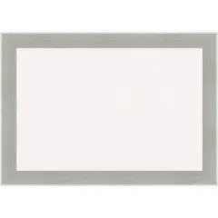 Glam Linen Grey Framed Corkboard, White Cork