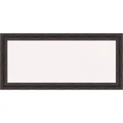 Rustic Pine Narrow Wood Framed Corkboard, White Cork Brown