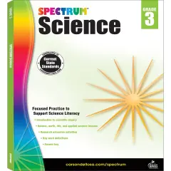 Spectrum Grade 3 Science Workbook, Intro to Scientific Inquiry, Natural, Earth, and Life Sciences With Research Activities, Classroom or Homeschool Curriculum