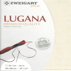 PrecutZweigart Lugana 25 count Soft Cream