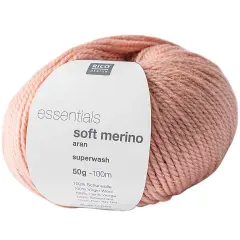 Essentials Soft Merino Aran by Universal Yarn - 100% Wool Yarn - 42 Colors 14 dusty pink