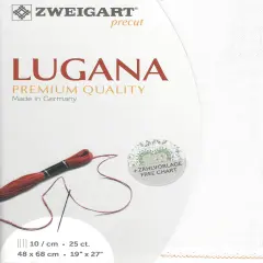 PrecutZweigart Lugana 25 count Antique White