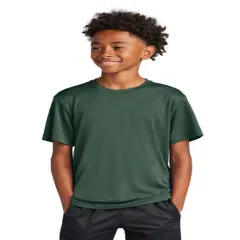 Sport-Tek&reg; Youth Crewneck Short Sleeve PosiCharge Competitor Tee Forest green