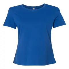 BELLA + CANVAS&reg; Women's Relaxed Crewneck Short Sleeve Jersey T-Shirt True royal