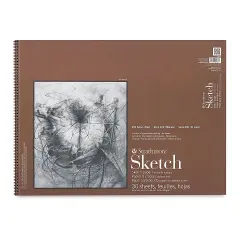 Strathmore 400 Series Sketch Pad - 18" x 24", Spiral Bound, Top, 30 Sheets