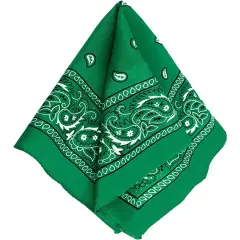 Cowboy Western Styled Green Bandana Costume Accessory