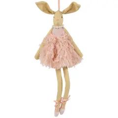 Northlight Plush Ballerina Bunny Easter Wall Decoration - 13" Pink
