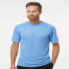 Paragon&reg; Islander Performance Crew Neck Short Sleeve T-Shirt Bimini blue
