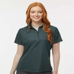 Paragon&reg; Women's Sebring Performance Short Sleeve Polo tee Carbon