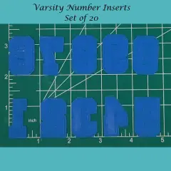 Varsity Number Inserts for any Silicone Freshie Mold