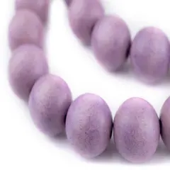 The Bead Chest Natural 20mm Wooden Beads in Purple for Jewelry Making &ndash; Round Loose Wood Spacer Beads I Approximately 20 Beads