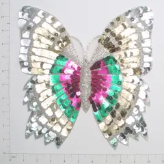 Monarch Butterfly Sequin Applique/Patch Multi Colors