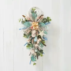 Handcrafted Capiz Coastal Shells Swag