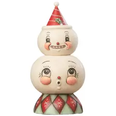 Frosty Finial Stack Container 8"