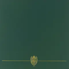 Great Papers! Classic Certificate Cover with Gold Foil Crest, Hunter Green, 12" x 9.375"(folded) with Die-Cuts for 8.5" x 11" Documents, 5 Count